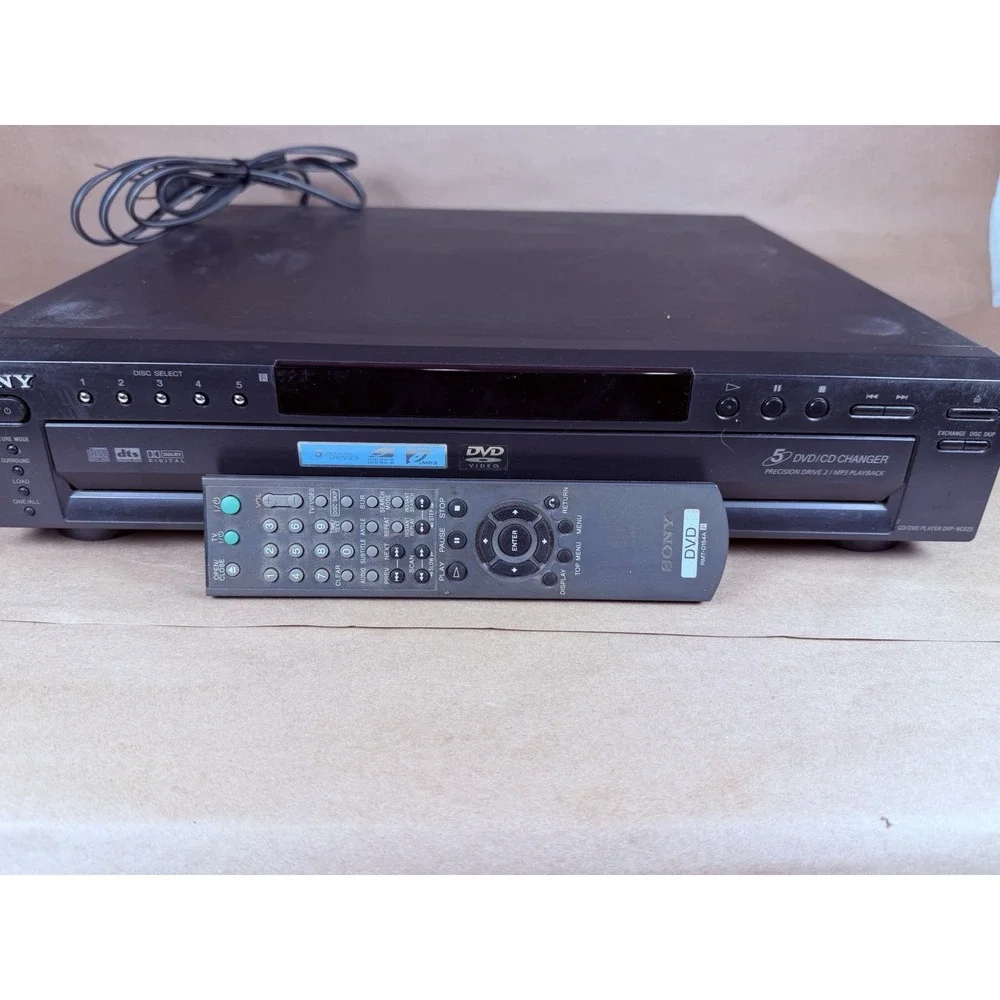 Sony DVP-NC625 5 Disc DVD CD Changer Player w/ OEM RMT-D154A Remote Tested